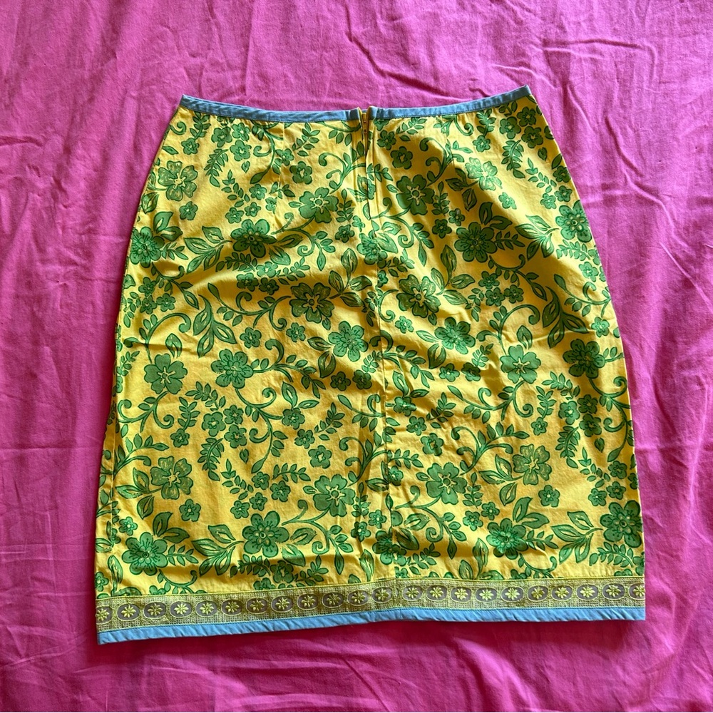 Vintage rare Roxy Quiksilver tropical floral mini skirt, size 7 - Picture 6 of 7